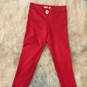 Coral high  waisted stretchy paints